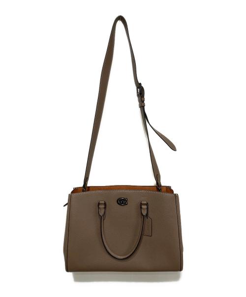 COACH（コーチ）COACH (コーチ) ブルックキャリーオールトートバッグ ベージュの古着・服飾アイテム