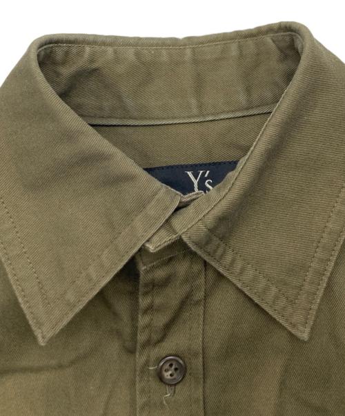 Y's（ワイズ）Y's (ワイズ) アシンメトリーミリタリーシャツ オリーブ サイズ:1の古着・服飾アイテム