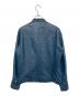 MONSIEUR NICOLE (ムッシュニコル) レザージャケット ブルー サイズ:46：6000円