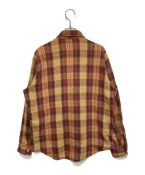 big mac（ビッグマック）BIG MAC (ビッグマック) 70’sネルシャツ レッド×ベージュ サイズ:Ｍの古着・服飾アイテム