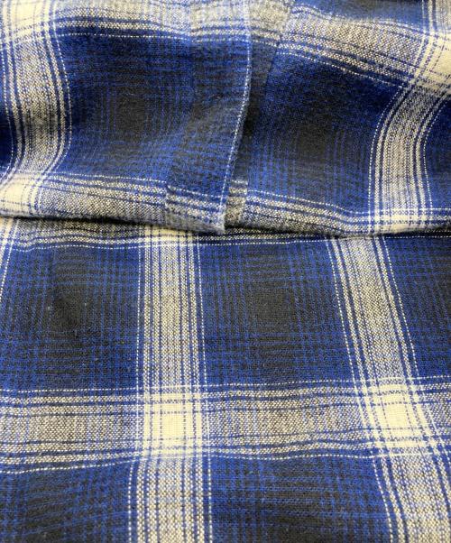 Carhartt WIP（カーハート ワークインプログレス）CARHARTT WIP (カーハート ワークインプログレス) オンブレチェックウールシャツ ブルー サイズ:Ｍの古着・服飾アイテム