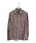 GITMAN BROS VINTAGE×AWAKEギットマン ブラザーズ ヴィンテージ×アウェイク）の古着「総柄シャツ」｜ブラウン