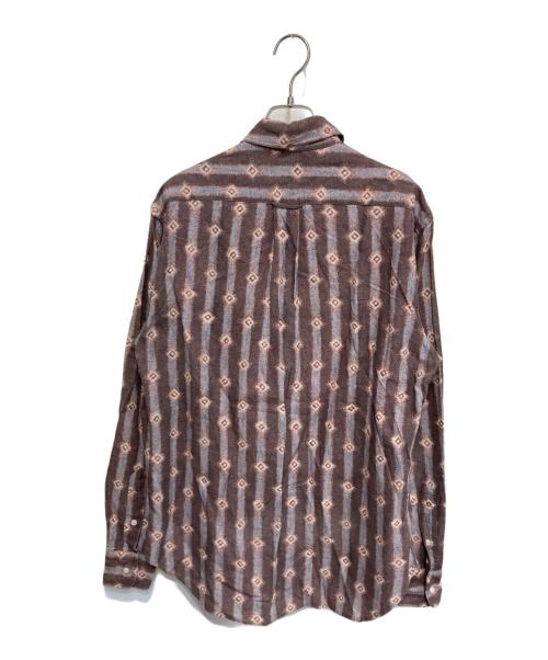 GITMAN BROS VINTAGE（ギットマン ブラザーズ ヴィンテージ）GITMAN BROS VINTAGE (ギットマン ブラザーズ ヴィンテージ) AWAKE (アウェイク) 総柄シャツ ブラウン サイズ:Ｍの古着・服飾アイテム