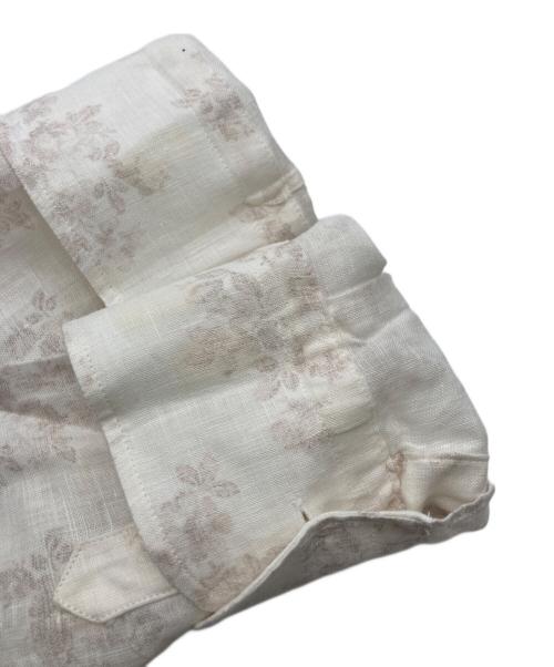 Bagutta（バグッタ）Bagutta (バグッタ) リネン総柄シャツ ホワイト サイズ: 41/16の古着・服飾アイテム