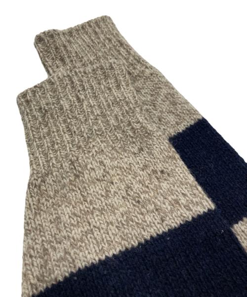 L.L.Bean（エルエルビーン）L.L.Bean (エルエルビーン) ボーダーニット ネイビー×アイボリー サイズ:Lの古着・服飾アイテム