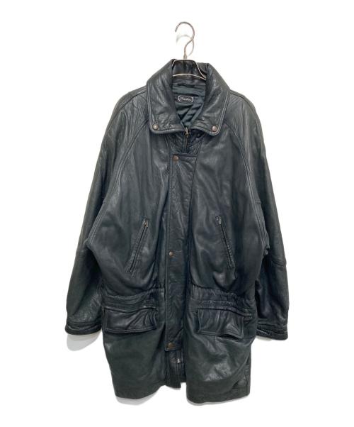 pielini（ピエリーニ）pielini (ピエリーニ) レザーコート ブラック サイズ:52の古着・服飾アイテム