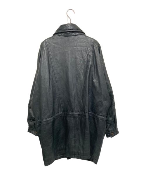 pielini（ピエリーニ）pielini (ピエリーニ) レザーコート ブラック サイズ:52の古着・服飾アイテム