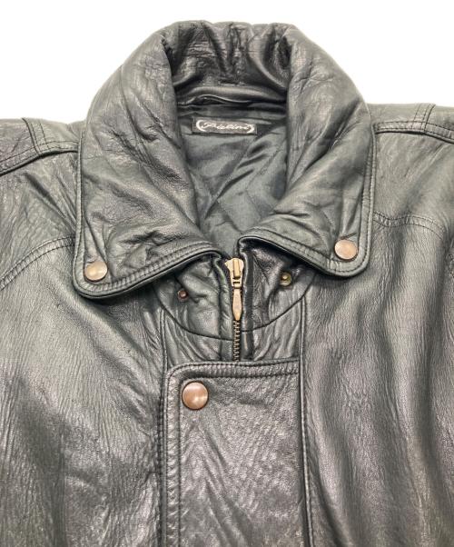 pielini（ピエリーニ）pielini (ピエリーニ) レザーコート ブラック サイズ:52の古着・服飾アイテム