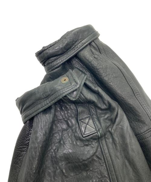 pielini（ピエリーニ）pielini (ピエリーニ) レザーコート ブラック サイズ:52の古着・服飾アイテム