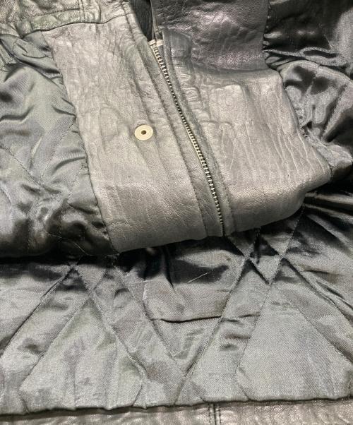 pielini（ピエリーニ）pielini (ピエリーニ) レザーコート ブラック サイズ:52の古着・服飾アイテム