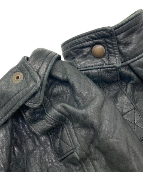 pielini（ピエリーニ）pielini (ピエリーニ) レザーコート ブラック サイズ:52の古着・服飾アイテム