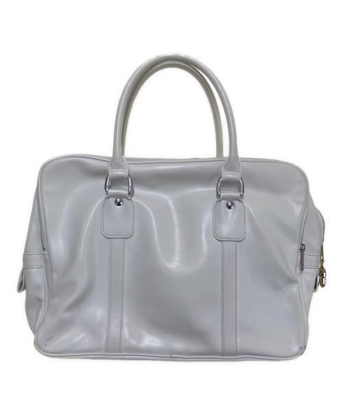 COMME des GARCONS（コムデギャルソン）COMME des GARCONS (コムデギャルソン) フェイクレザー ブリーフケース ホワイトの古着・服飾アイテム