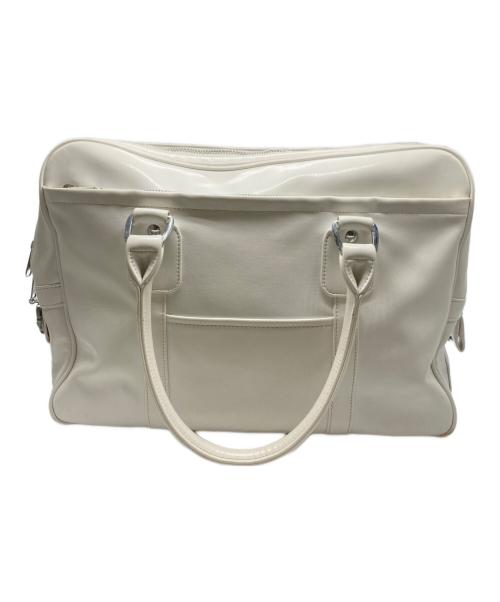 COMME des GARCONS（コムデギャルソン）COMME des GARCONS (コムデギャルソン) フェイクレザー ブリーフケース ホワイトの古着・服飾アイテム