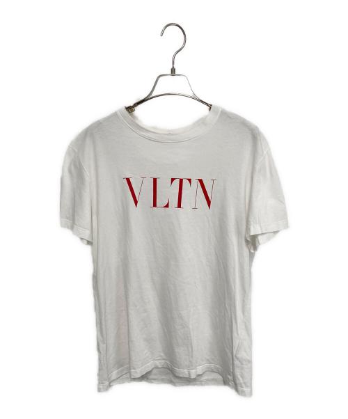 VALENTINO（ヴァレンティノ）VALENTINO (ヴァレンティノ) VLTN フロントロゴ プリント 半袖Tシャツ ホワイト サイズ:Ｓの古着・服飾アイテム