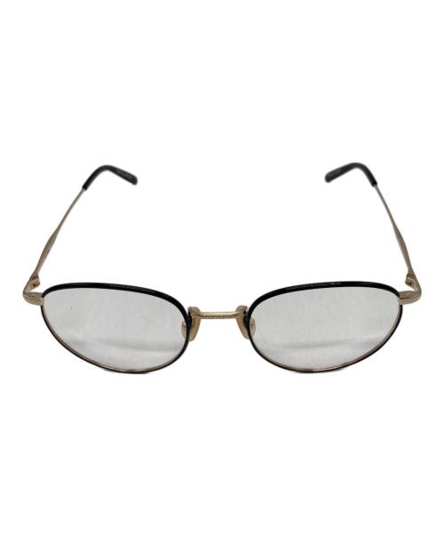 金子眼鏡（カネコガンキョウ）金子眼鏡 (カネコガンキョウ) 眼鏡 / KV-155 BKGP / VINTAGEシリーズ ブラック×ゴールド サイズ:52□21の古着・服飾アイテム