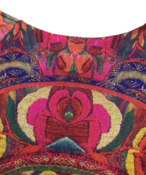 VIVIENNE TAM（ヴィヴィアンタム）VIVIENNE TAM (ヴィヴィアンタム) パワーネット総柄ブラウス パープルの古着・服飾アイテム