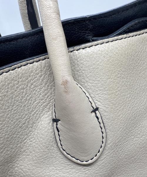 MOTHERHOUSE（マザーハウス）MOTHERHOUSE (マザーハウス) リン オープントートバッグ ホワイトの古着・服飾アイテム