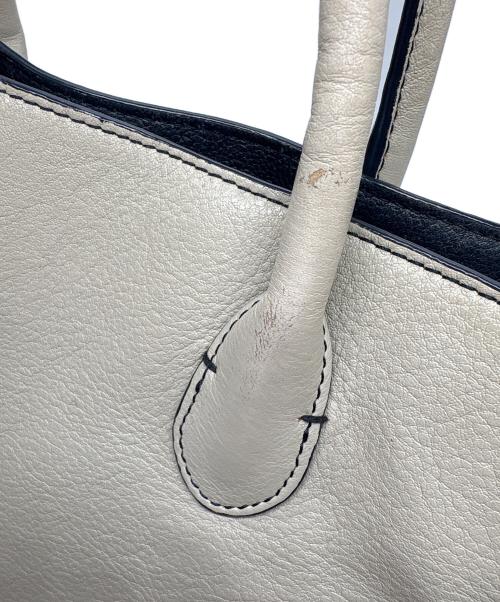 MOTHERHOUSE（マザーハウス）MOTHERHOUSE (マザーハウス) リン オープントートバッグ ホワイトの古着・服飾アイテム