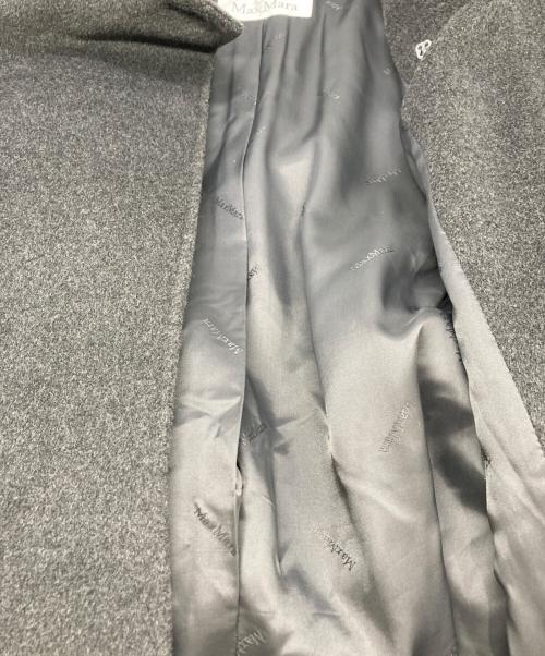 MaxMara（マックスマーラ）MaxMara (マックスマーラ) ウールカシミヤコート グレー サイズ:38の古着・服飾アイテム