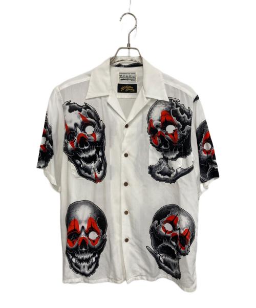 WACKO MARIA（ワコマリア）WACKO MARIA (ワコマリア) ハワイアンシャツ / 56 TATTOO STUDIO HAWAIIAN SHIRT ホワイト サイズ:Ｓの古着・服飾アイテム