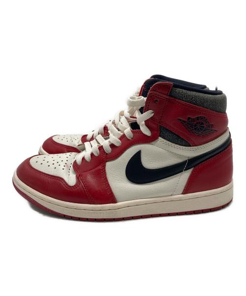 NIKE（ナイキ）NIKE (ナイキ) エア ジョーダン 1 ハイ OG/ハイカットスニーカー ホワイト×レッド サイズ:28cmの古着・服飾アイテム