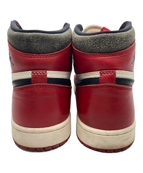 NIKE（ナイキ）NIKE (ナイキ) エア ジョーダン 1 ハイ OG/ハイカットスニーカー ホワイト×レッド サイズ:28cmの古着・服飾アイテム