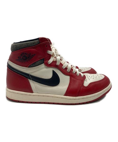 NIKE（ナイキ）NIKE (ナイキ) エア ジョーダン 1 ハイ OG/ハイカットスニーカー ホワイト×レッド サイズ:28cmの古着・服飾アイテム