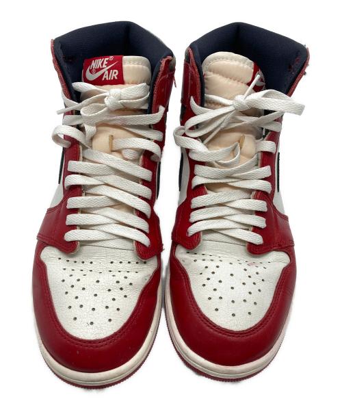 NIKE（ナイキ）NIKE (ナイキ) エア ジョーダン 1 ハイ OG/ハイカットスニーカー ホワイト×レッド サイズ:28cmの古着・服飾アイテム