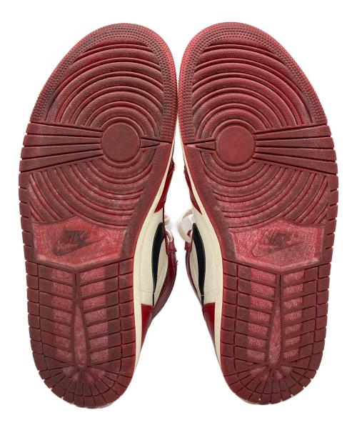 NIKE（ナイキ）NIKE (ナイキ) エア ジョーダン 1 ハイ OG/ハイカットスニーカー ホワイト×レッド サイズ:28cmの古着・服飾アイテム
