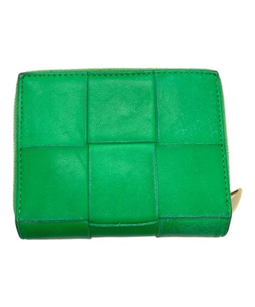 BOTTEGA VENETA（ボッテガベネタ）BOTTEGA VENETA (ボッテガベネタ) マキシイントレチャート / 2つ折り財布 グリーンの古着・服飾アイテム