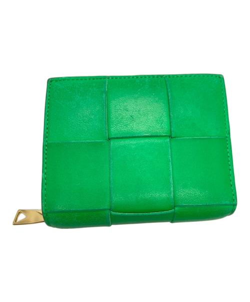 BOTTEGA VENETA（ボッテガベネタ）BOTTEGA VENETA (ボッテガベネタ) マキシイントレチャート / 2つ折り財布 グリーンの古着・服飾アイテム