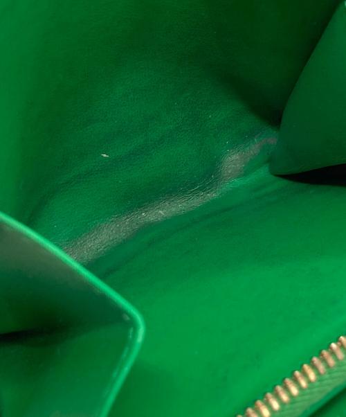 BOTTEGA VENETA（ボッテガベネタ）BOTTEGA VENETA (ボッテガベネタ) マキシイントレチャート / 2つ折り財布 グリーンの古着・服飾アイテム