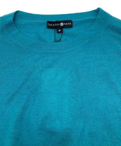 TAKASHIMAYA（高島屋）TAKASHIMAYA (高島屋) シルクカシミヤニット グリーン サイズ:Ｍの古着・服飾アイテム