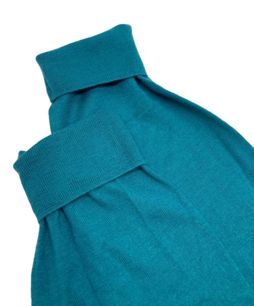 TAKASHIMAYA（高島屋）TAKASHIMAYA (高島屋) シルクカシミヤニット グリーン サイズ:Ｍの古着・服飾アイテム