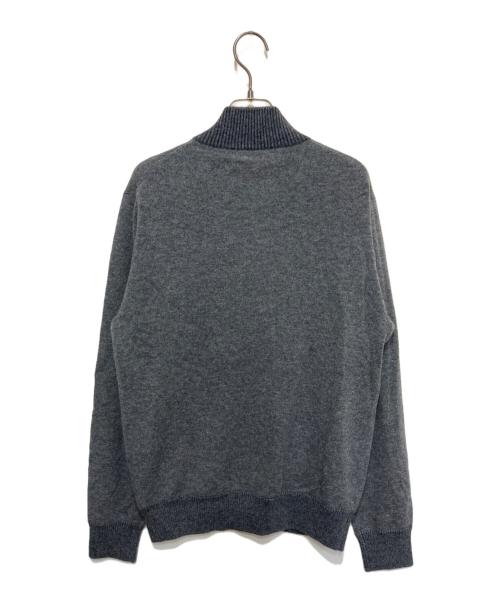 TAKASHIMAYA（高島屋）TAKASHIMAYA (高島屋) カシミヤフルジップセーター グレー サイズ:Ｍの古着・服飾アイテム