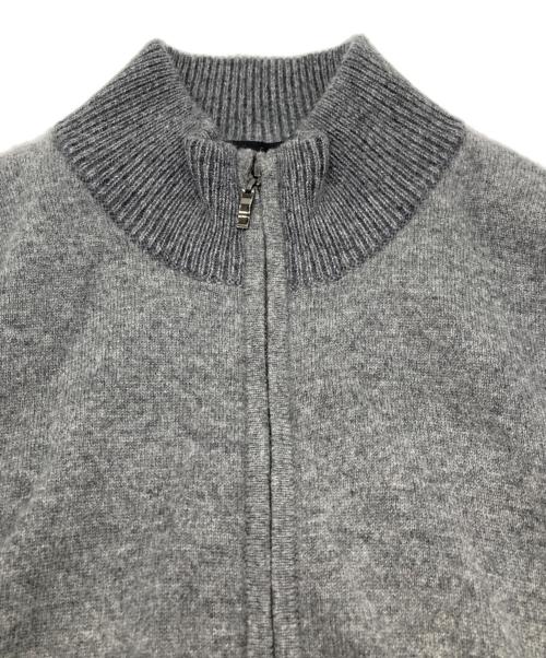 TAKASHIMAYA（高島屋）TAKASHIMAYA (高島屋) カシミヤフルジップセーター グレー サイズ:Ｍの古着・服飾アイテム