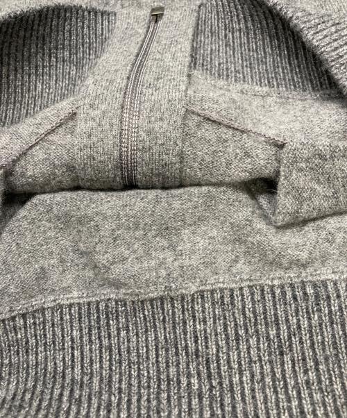 TAKASHIMAYA（高島屋）TAKASHIMAYA (高島屋) カシミヤフルジップセーター グレー サイズ:Ｍの古着・服飾アイテム