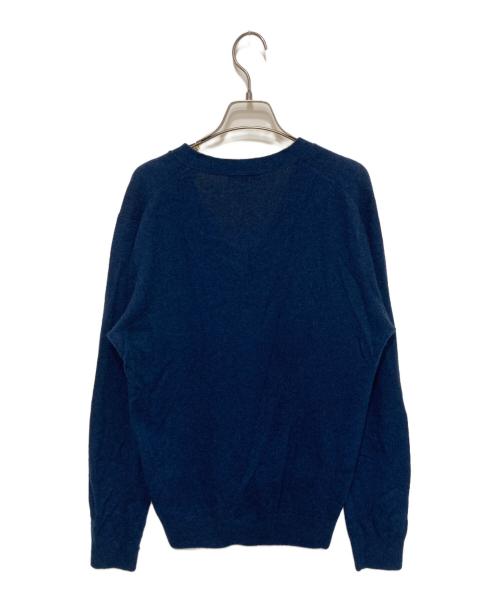 TAKASHIMAYA（高島屋）TAKASHIMAYA (高島屋) カシミヤカーディガン ネイビー サイズ:Ｍの古着・服飾アイテム