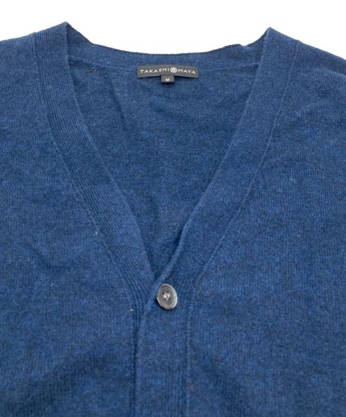 TAKASHIMAYA（高島屋）TAKASHIMAYA (高島屋) カシミヤカーディガン ネイビー サイズ:Ｍの古着・服飾アイテム