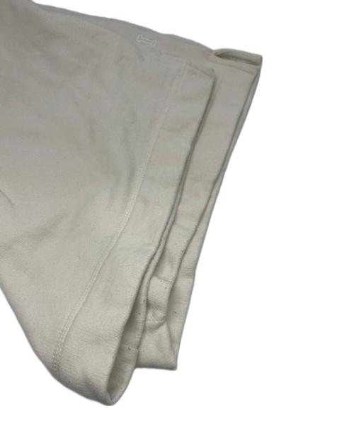 GANNI（ガニー）GANNI (ガニー) ロゴ刺繍スウェットハーフパンツ ホワイト サイズ:XLの古着・服飾アイテム