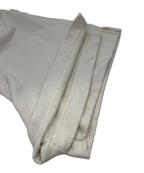 GANNI（ガニー）GANNI (ガニー) ロゴ刺繍スウェットハーフパンツ ホワイト サイズ:XLの古着・服飾アイテム