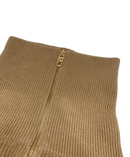 MICHAEL KORS（マイケル・コース）MICHAEL KORS (マイケル・コース) ウールブレンド ハーフジップ クロップド セーター ベージュ サイズ:Ｍの古着・服飾アイテム