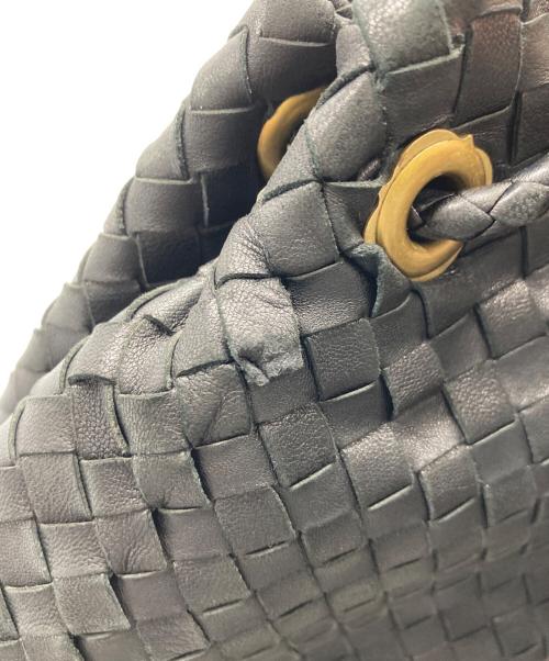 BOTTEGA VENETA（ボッテガベネタ）BOTTEGA VENETA (ボッテガベネタ) イントレチャートワンショルダーバッグ ブラックの古着・服飾アイテム