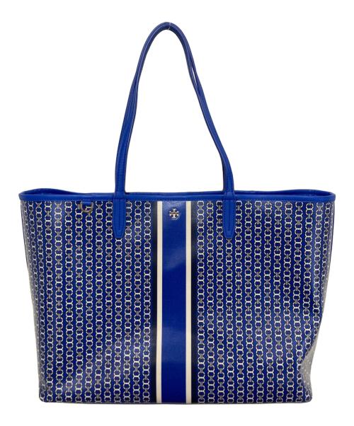 TORY BURCH（トリーバーチ）TORY BURCH (トリーバーチ) GEMINI LINKトートバッグ ブルーの古着・服飾アイテム