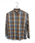 AURALEEオーラリー）の古着「SUPER LIGHT WOOL CHECK SHIRT」｜ブルー×ブラウン