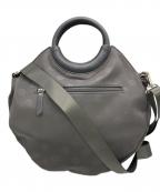 ear PAPILLONNERイアパピヨネ）の古着「ラウンドトートバッグ」｜グレー