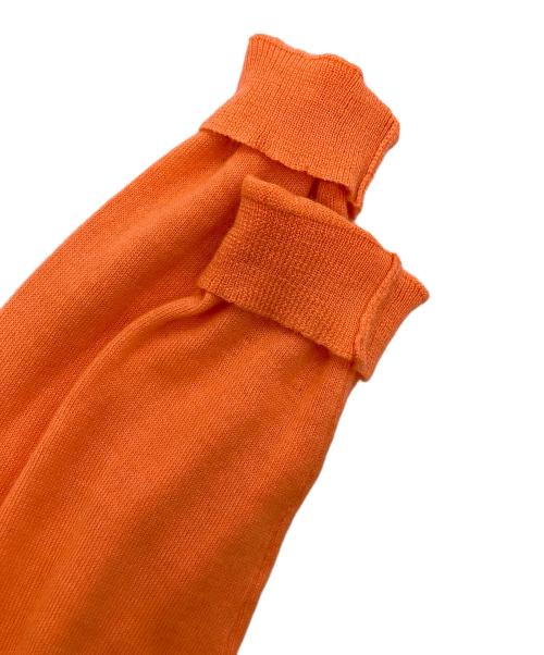 JIL SANDER（ジルサンダー）JIL SANDER (ジルサンダー) シルクカシミヤ混ニット オレンジ サイズ:36の古着・服飾アイテム