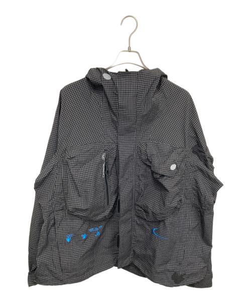 NIKE（ナイキ）NIKE (ナイキ) OFFWHITE (オフホワイト) AS NRG / ロゴ刺繍ナイロンジャケット ブラック サイズ:XLの古着・服飾アイテム