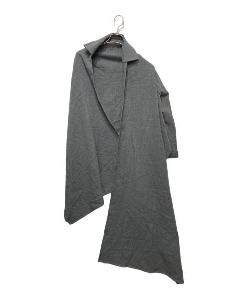 yohji yamamoto+noir（ヨウジヤマモトプリュスノアール）yohji yamamoto+noir (ヨウジヤマモトプリュスノアール) 変形カーディガン グリーン サイズ:1の古着・服飾アイテム