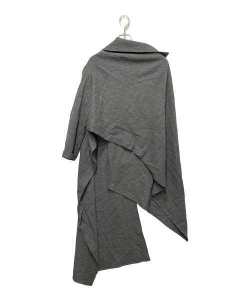 yohji yamamoto+noir（ヨウジヤマモトプリュスノアール）yohji yamamoto+noir (ヨウジヤマモトプリュスノアール) 変形カーディガン グリーン サイズ:1の古着・服飾アイテム